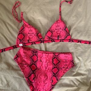 Snake skin pattern bikini